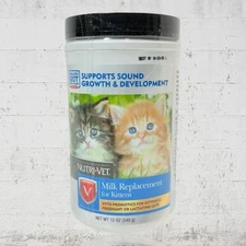 Nutri-vet Milk Replacer For Kittens, Powdered Milk, Kitten 12 Oz | 10.2025