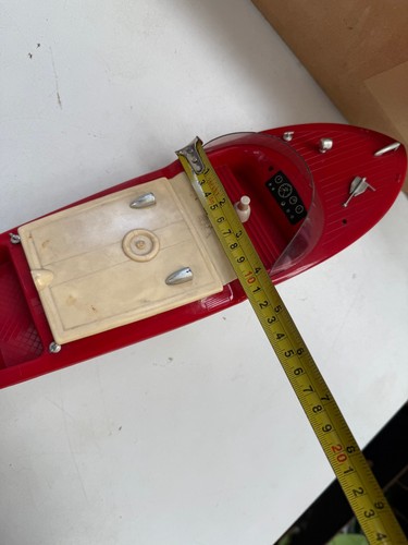 BOXED VINTAGE TRIANG 14" ELECTRIC SPREEDBOAT TOY - Picture 9 of 10