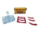 Vintage My Merry Hot Dogs Toy Play Food Set Miniature Box 1950s Dollhouse Lot — photo 1