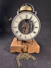 Franz Hermle Vintage Tempus Fugit Skeleton Wall Clock Made in Germany