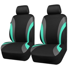 CAR PASS Line Rider Sporty Front Seat Covers,Mint Car Seat Covers Two Front S...