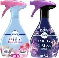 Febreze Odor-Fighting Fabric Refresher, Downy Calm and Downy April Fresh, 16.9Oz