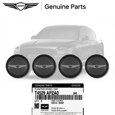 4PCS OEM Genesis Black Floating Wheel Center Caps T4529APZA0 GV80 GV70 G80 G90