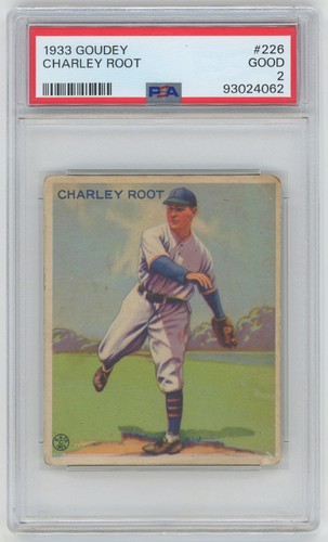 1933 Goudey 226 Root PSA 2 701418