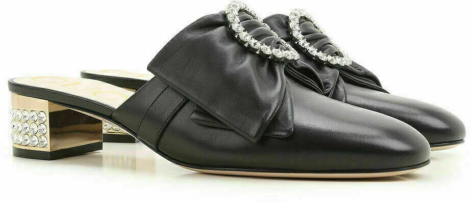 Pantoufles Gucci escarpins bonbons chaussures dentelle chaussures talons sandales plates neuf 35,5
