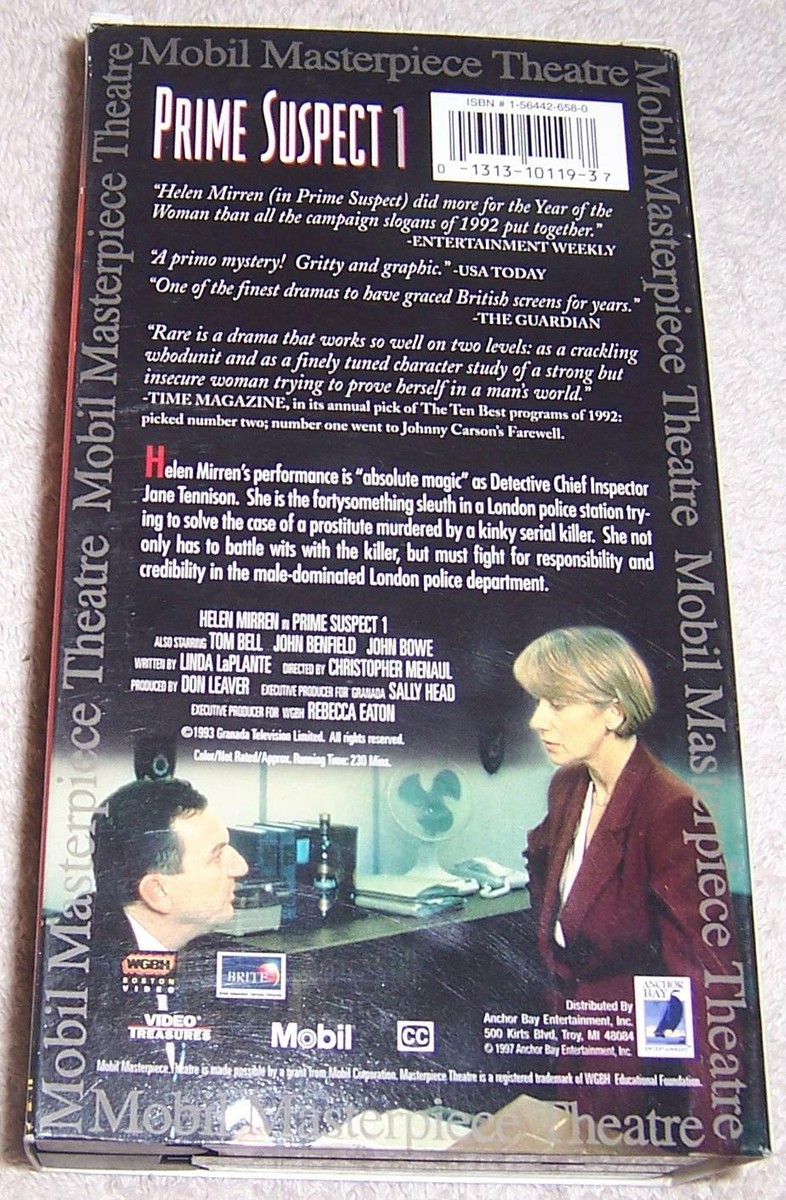 Prime Suspect VHS Video Helen Mirren