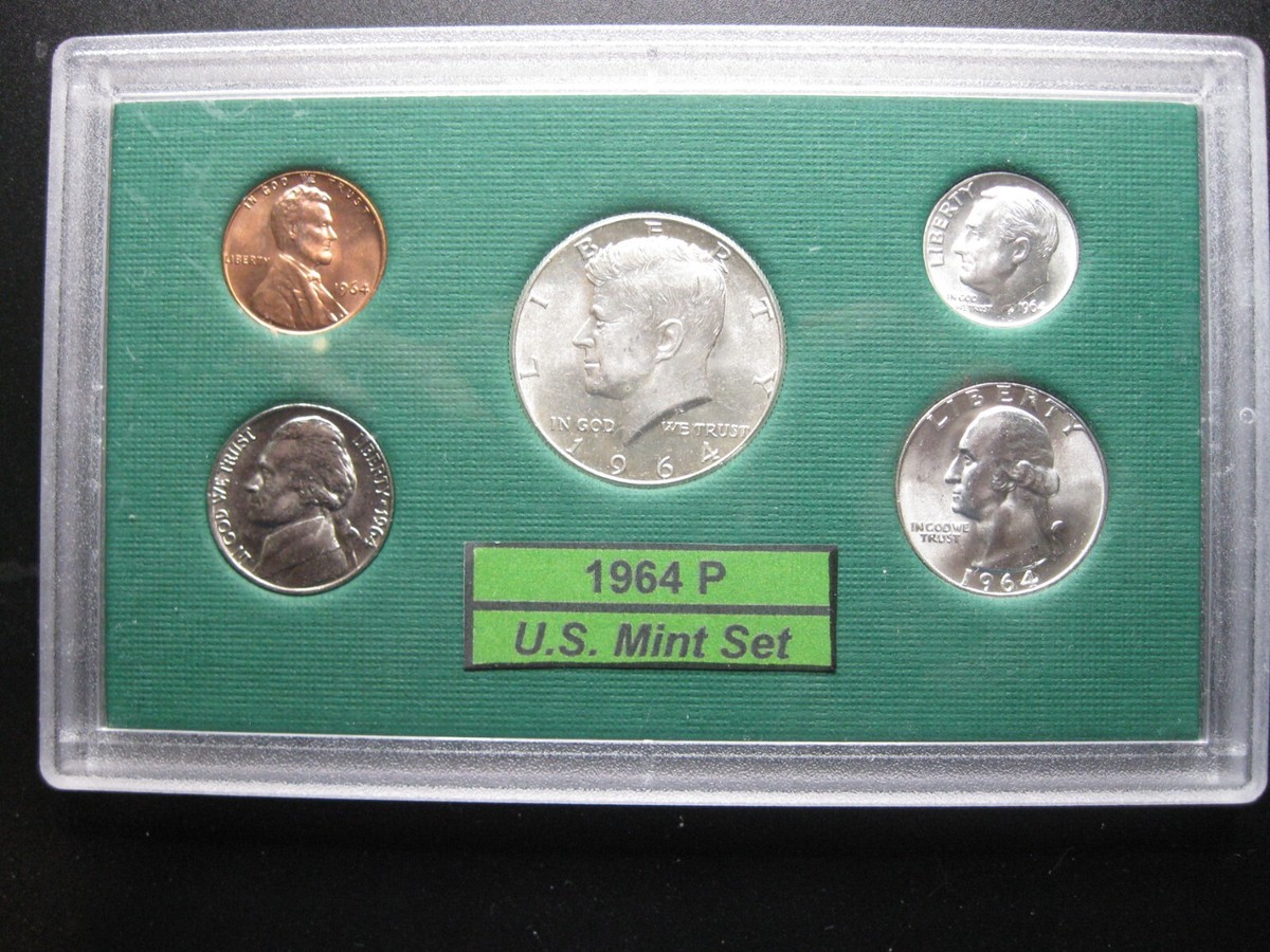 1964 P US Silver Mint Set Brilliant Uncirculated! | eBay