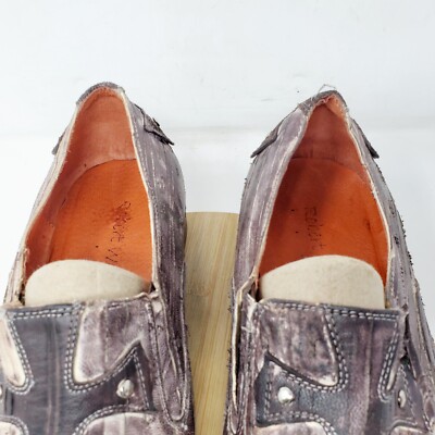 Robert Wayne Shoes Mens 9 Vegas Leather Studded Patchwork Extended