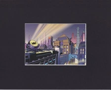 8X10" Matted Art Print DC Comic Book Batman: Gotham City