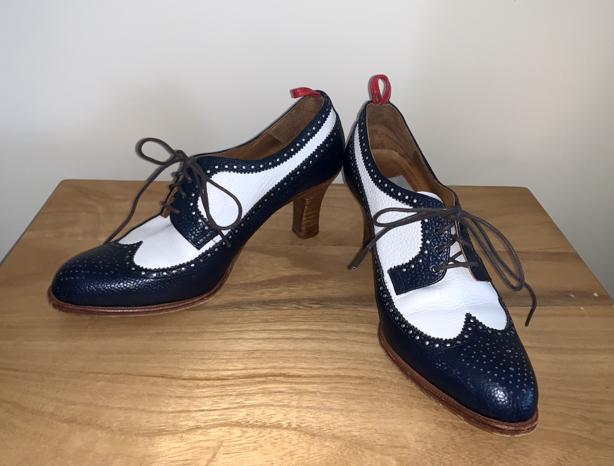 Brooks Brothers Black Fleece Thom Browne Oxford Spectator Heels 
