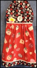 NEW Handmade "Valentine Hearts Candies " Hanging Kitchen Hand Towel 3256