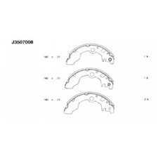 Mâchoire de frein Subaru VIVIO