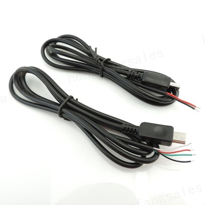 2/4 core Mini 5p 5PIN USB Male Jack Power Cable Charging Data Connector Welding