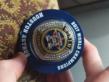 New Houston Astros World Series replica Ring (2017) 935 Argentium Silver 