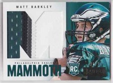 2013 PANINI PLAYBOOK MAMMOTH BENGALS MATT BARKLEY RC JERSEY 4 COLORS 21/25 USC