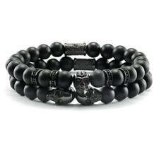 SkeletonHD -NEVER CONFORM - Phantom Stack Bracelet Set Size: 8"-8.5"