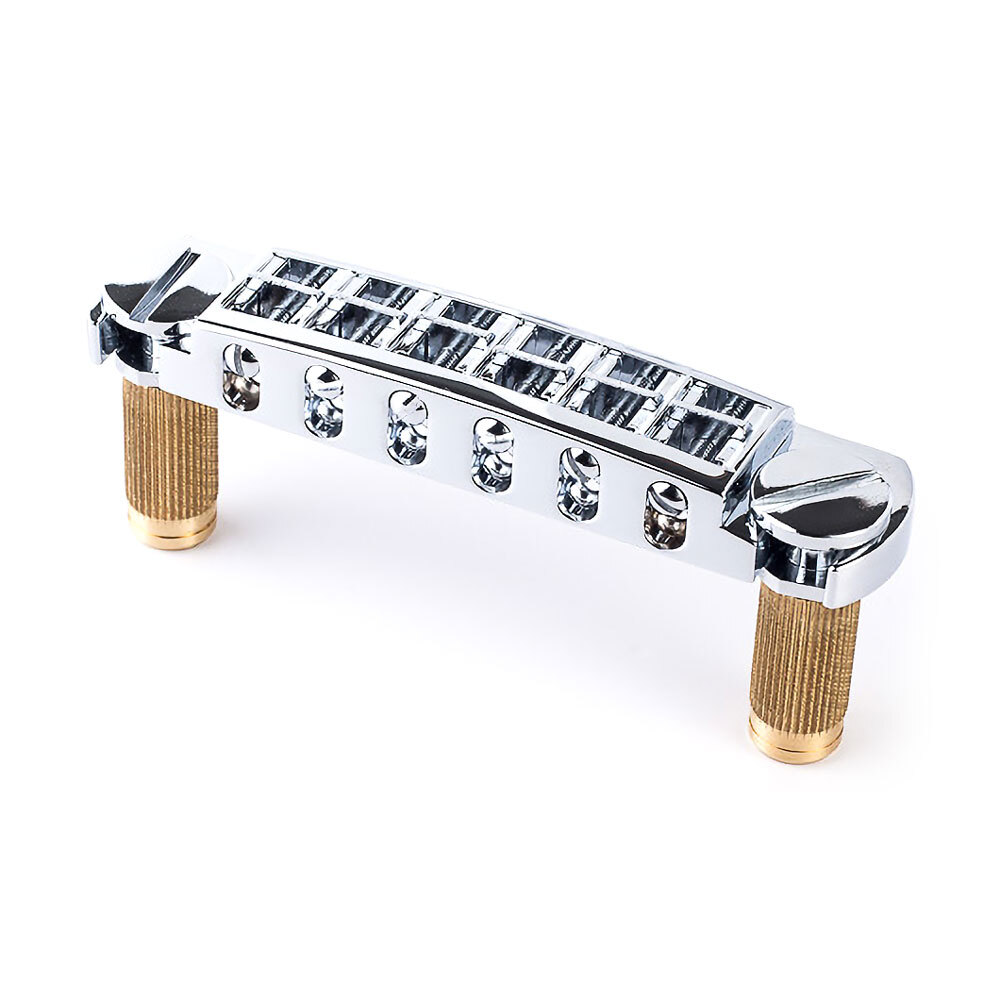 TonePros AVT2M Wraparound Bridge w/ Metric PRS Style Locking Posts (Chrome)