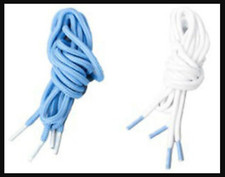 FULLY LACED LEGEND BLUE XI LACES ADULT PAIR SHOELACES AIR JORDAN 55 IN COLUMBIA