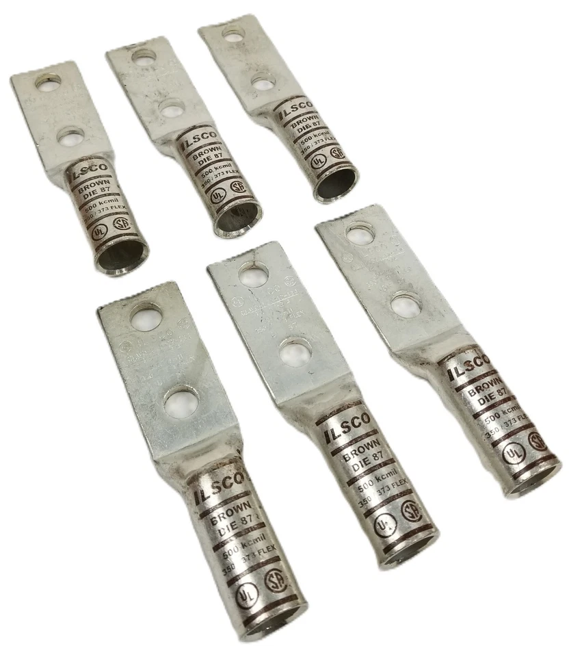 6 ILSCO CLWD-500-12-134 Compression Lug with Window Two Hole Brown Copper NEW - Image 2 of 4