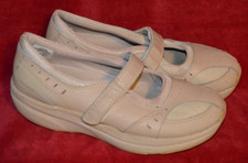 WOMEN'S THERA SHOE LEATHER MARY JANE COMFORT SHOES BEIGE TAN 10 M