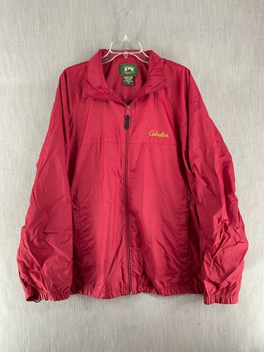 Cabelas Rain Coat Hooded Jacket 