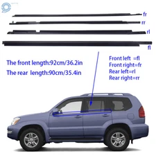 Weatherstrip Rubber Window Belt Moulding For LEXUS GX470 2003-2009 75722-60080
