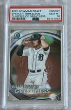 Spencer Torkelson 2020 Bowman Draft Chrome Glimpses of Greatness Rookie PSA 10