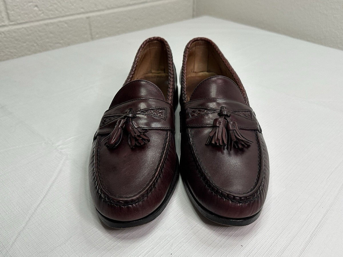 Allen Edmonds Mens Maxfield Burgundy Leather Slip On Tassel Loafers~12~ 47717 Allen Edmonds Maxfield Leather Loafers in... | Depop main image 4