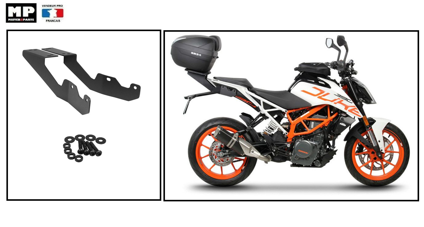 Support top case SHAD pour KTM Duke solution contre le manque de rangement de votre moto