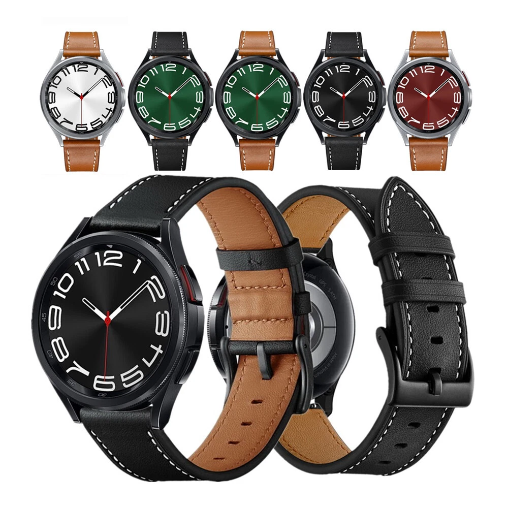 Galaxy watch strap discount leather