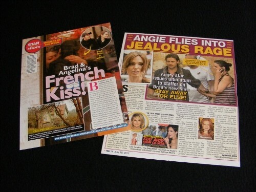 BRANGELINA magazine clippings Brad PITT Angelina JOLIE - Bild 24 von 24