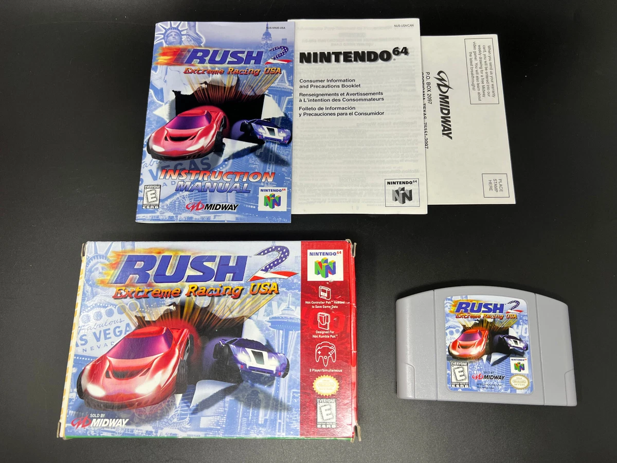 Rush 2: Racing USA (Nintendo 64) *COMPLETE IN BOX - TESTED AUTHENTIC* | eBay