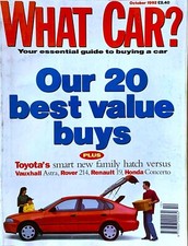 WHAT CAR? MAGAZINE OCT-1992 - Mini Cooper S, TVR Griffith, Rover 214 Si, Astra
