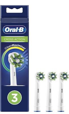 Oral-B CrossAction CleanMaximizer Aufsteckbürsten 3er Pack Neu