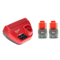 Milwaukee Akku Starter Set 12 V Mit 2X Akku 2,0 Ah + M12 C12C LadegeräT
