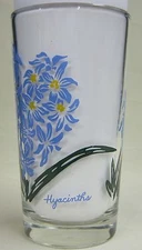 Hyacinths Peanut Butter Glass Glasses Drinking Kitchen Mauzy 63-1