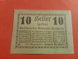 1920 ZEHN HELLER KIRCHHEIM NOTE