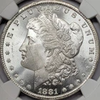 1881-CC Carson City Uncirculated GSA Morgan Silver Dollar