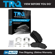 TRQ Front Premium Posi Semi Metallic Disc Brake Pad Set for Ford GM Truck