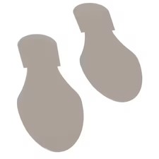 Mighty Line Gryftprt Floor Marking Tape Vinyl Gray, 3-1/2" W X 9-1/2" L, 50 Mil