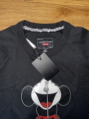 Supreme Number (Nine Mickey Raglan L/ S Top Black Size Medium | eBay