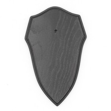 1 St&uuml;ck Troph&auml;enschild Wappenform f&uuml;r Reh Troph&auml;en AF 19 cm x 11 cm Spitz Eiche