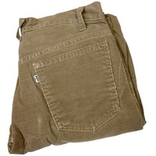 Vintage 1970s Levi  s Corduroy Pants Camel Brown White Tab Levi  s Zip Fits 32x31