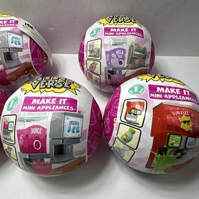 Lot 4 MGA's Miniverse Make It Mini Appliances Series 2 New