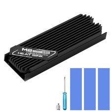 M.2 SSD Heatsink 2280 Thin Cooler with Nano Thermal Pads 0.5mm-1mm NVME M2 Th...