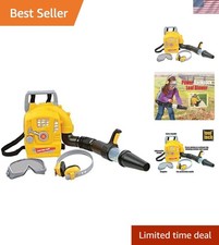 Power Backpack Leaf Blower Toy - Realistic Sounds  Adjustable Tube for Kids