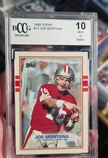 1989 Topps - Joe Montana #12 BCCG 10