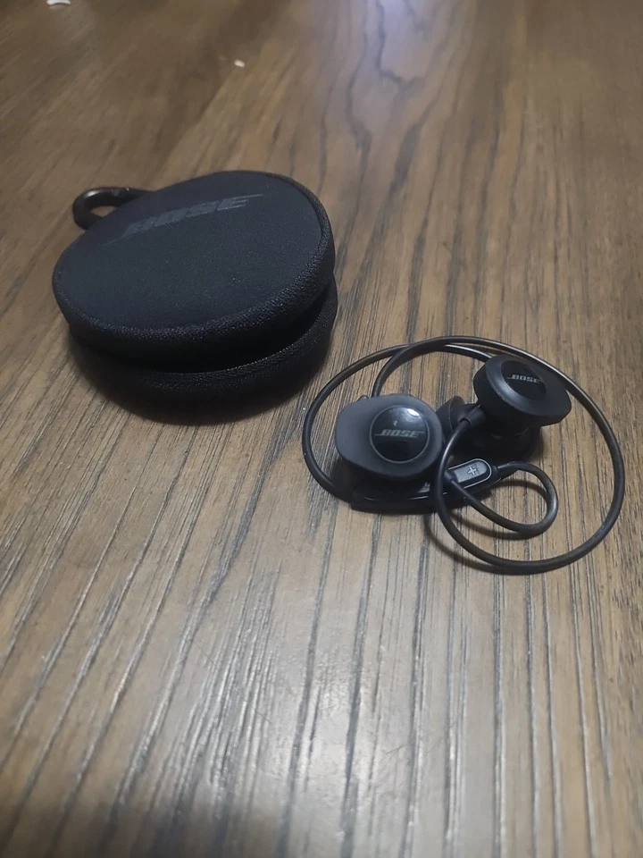 Auriculares intrauditivos inalámbricos SoundSport Bluetooth auriculares negros auriculares Foto 2 de 4