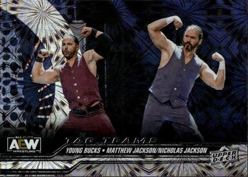 2024 Upper Deck AEW Nick Jackson / Matt Jackson #74 Pyro 7Q