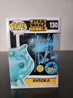 🔥Funko Pop! Star Wars REBELS: Ahsoka #130 Glow Signed Ashley Eckstein No Coa🔥